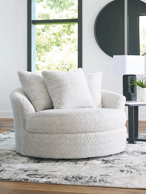 Cuddle Plush Oversized Swivel Accent Chair - Dow Furniture (ME)