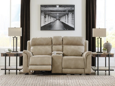 Next-Gen DuraPella Power Reclining Loveseat with Console - Dow Furniture (ME)