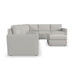 Flex 6-Seat Sectional with Standard Arm and Ottoman - Dow Furniture (ME)