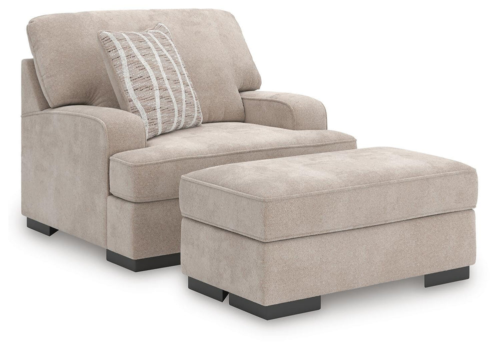 High Profile Chair & Ottoman Living Room Set - Dow Furniture (ME)