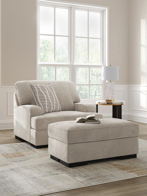 High Profile Chair & Ottoman Living Room Set - Dow Furniture (ME)