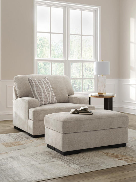 High Profile Chair & Ottoman Living Room Set - Dow Furniture (ME)