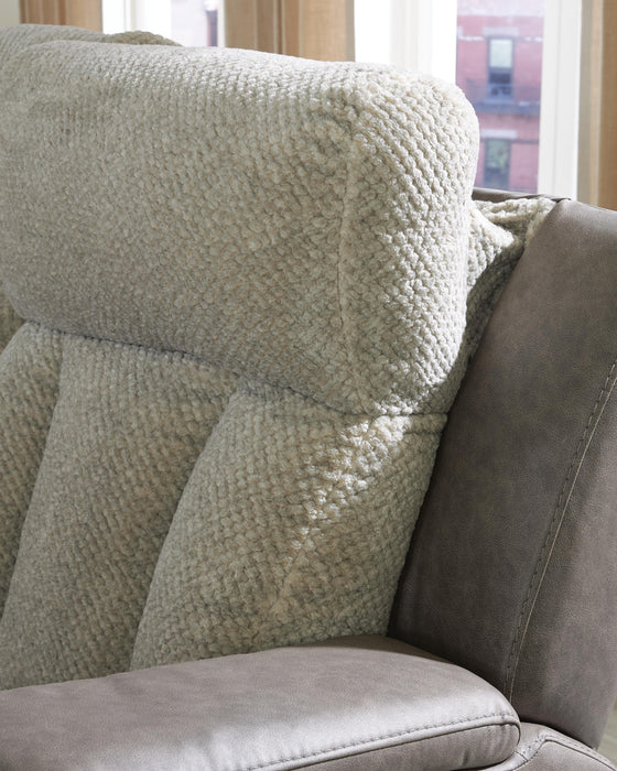 WhipLash Power Reclining Loveseat with Console - Dow Furniture (ME)