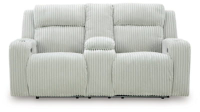 Forest Lake Power Reclining Loveseat with Console - Dow Furniture (ME)