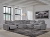Modmax II Power Reclining Sectional with Audio Consoles - Dow Furniture (ME)