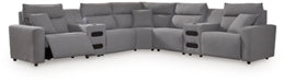 Modmax II Power Reclining Sectional with Audio Consoles - Dow Furniture (ME)