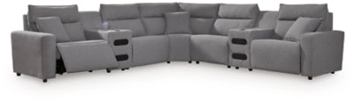 Modmax II Power Reclining Sectional with Audio Consoles - Dow Furniture (ME)
