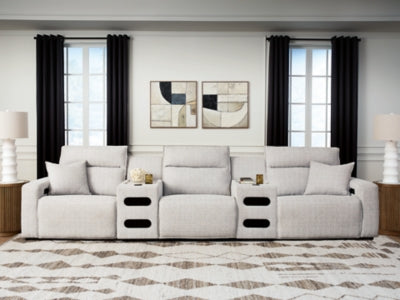 Modmax II Power Reclining Sectional with Audio Consoles - Dow Furniture (ME)
