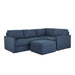 Flex 4-Seat Sectional with Narrow Arm and Storage Ottoman - 5000003819