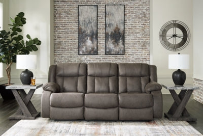 First Base Reclining Sofa - Dow Furniture (ME)