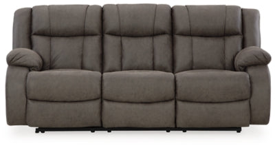 First Base Reclining Sofa - Dow Furniture (ME)