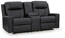 Mackmenville Reclining Loveseat with Console - Dow Furniture (ME)