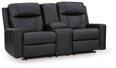 Mackmenville Reclining Loveseat with Console - Dow Furniture (ME)