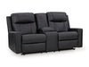 Mackmenville Reclining Loveseat with Console - Dow Furniture (ME)