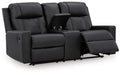 Mackmenville Reclining Loveseat with Console - Dow Furniture (ME)