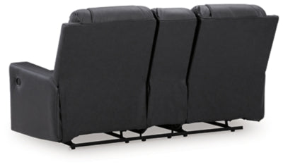 Mackmenville Reclining Loveseat with Console - Dow Furniture (ME)
