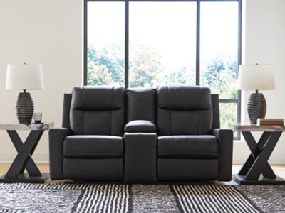 Mackmenville Reclining Loveseat with Console - Dow Furniture (ME)