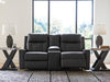 Mackmenville Reclining Loveseat with Console - Dow Furniture (ME)