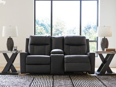 Mackmenville Reclining Loveseat with Console - Dow Furniture (ME)