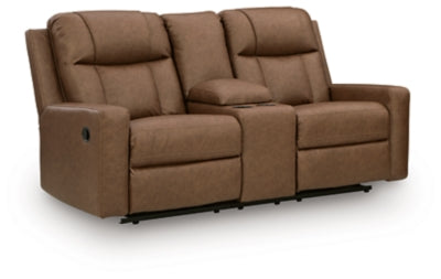 Mackmenville Reclining Loveseat with Console - Dow Furniture (ME)