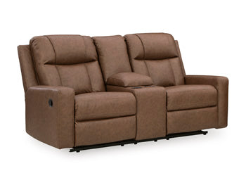 Mackmenville Reclining Loveseat with Console - Dow Furniture (ME)