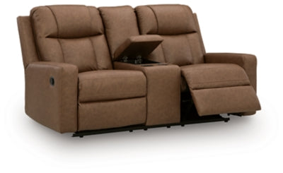 Mackmenville Reclining Loveseat with Console - Dow Furniture (ME)