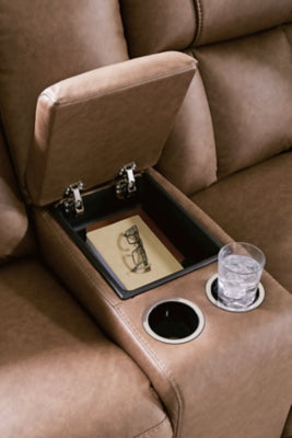 Mackmenville Reclining Loveseat with Console - Dow Furniture (ME)