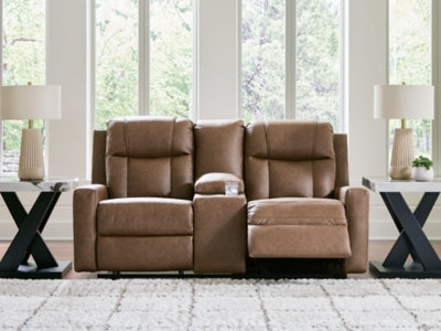 Mackmenville Reclining Loveseat with Console - Dow Furniture (ME)
