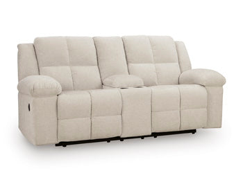 Orlen Reclining Loveseat with Console - Dow Furniture (ME)