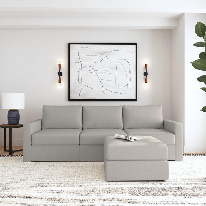 Flex Sofa with Standard Arm and Ottoman - Dow Furniture (ME)