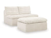 Fannin Armless Chair with Ottoman - Dow Furniture (ME)