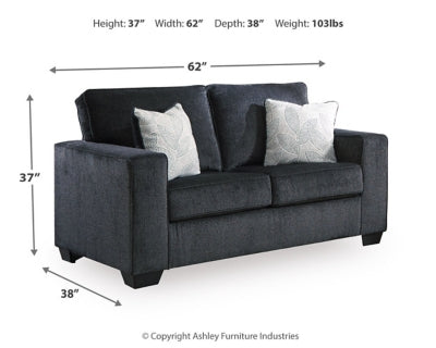 Altari Loveseat - Dow Furniture (ME)