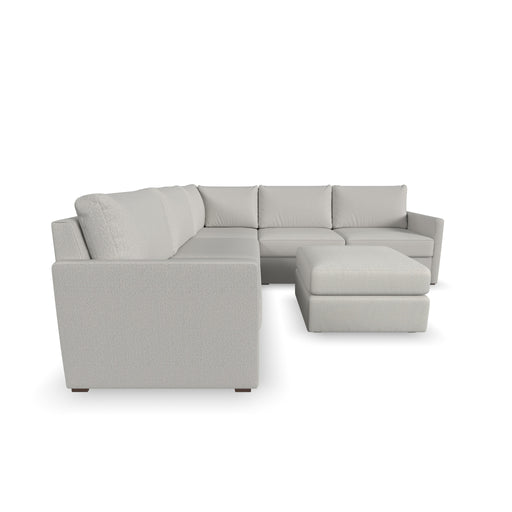 Flex 5-Seat Sectional with Narrow Arm and Ottoman - Dow Furniture (ME)