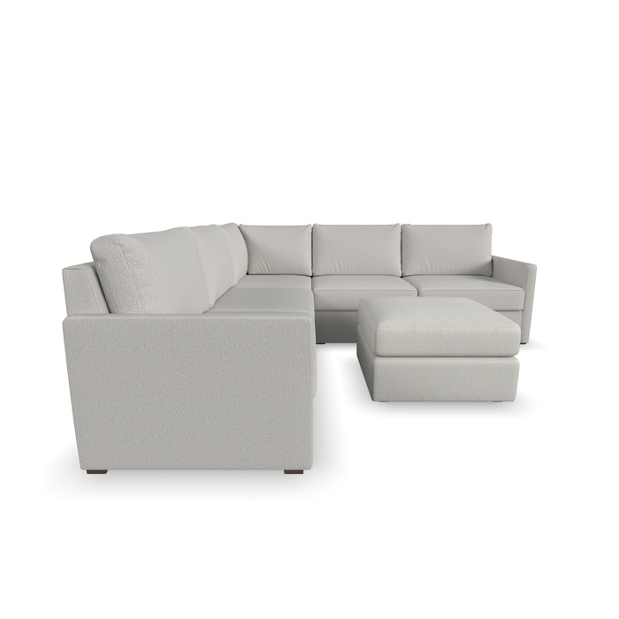 Flex 5-Seat Sectional with Narrow Arm and Ottoman - Dow Furniture (ME)