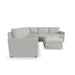 Flex 5-Seat Sectional with Narrow Arm and Ottoman - Dow Furniture (ME)
