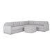 Flex 6-Seat Sectional with Narrow Arm and Storage Ottoman - 5000003377 - Dow Furniture (ME)