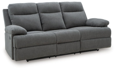 Side-Swipe Reclining Sofa with Drop Down Table - Dow Furniture (ME)