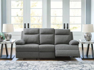 Side-Swipe Reclining Sofa with Drop Down Table - Dow Furniture (ME)
