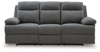 Side-Swipe Reclining Sofa with Drop Down Table - Dow Furniture (ME)