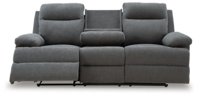 Side-Swipe Reclining Sofa with Drop Down Table - Dow Furniture (ME)
