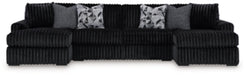 Midnight-Madness Sectional with Chaise - Dow Furniture (ME)
