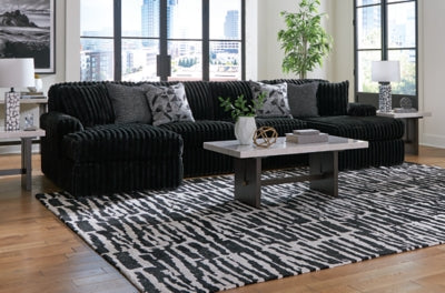 Midnight-Madness Sectional with Chaise - Dow Furniture (ME)