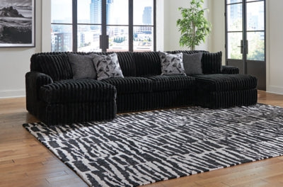 Midnight-Madness Sectional with Chaise - Dow Furniture (ME)