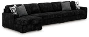 Midnight-Madness Sectional with Chaise - Dow Furniture (ME)