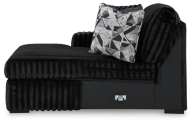 Midnight-Madness Sectional with Chaise - Dow Furniture (ME)