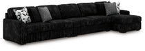 Midnight-Madness Sectional with Chaise - Dow Furniture (ME)