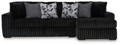 Midnight-Madness Sectional Sofa with Chaise - Dow Furniture (ME)
