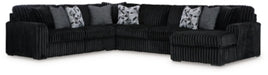 Midnight-Madness Sectional with Chaise - Dow Furniture (ME)