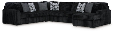 Midnight-Madness Sectional with Chaise - Dow Furniture (ME)