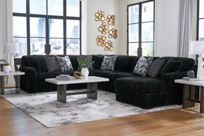 Midnight-Madness Sectional with Chaise - Dow Furniture (ME)
